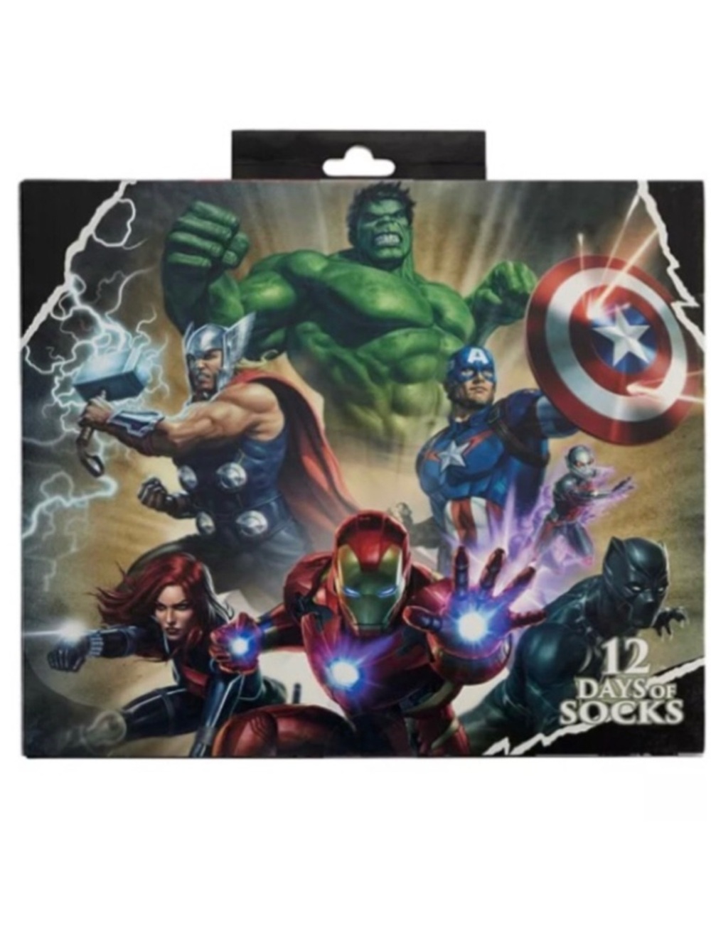 Marvel 12 Days of Socks (NWT) (Shoe Size: 6-12)